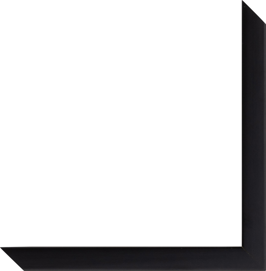 Cadre sur mesure noir mat — moulure noire profonde pour photo ou affiche